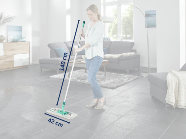 ⁦מגב מקצועי Profi micro duo רוחב 42 ס"מ ומוט אלומיניום אוניברסלי 140 ס"מ.⁩ – תמונה ⁦3⁩